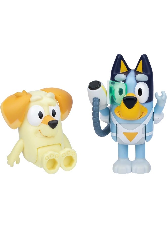 BLUEY Bluey and Neighbor Chucky Surprise Blaster Suit Pack Figures (6.35 cm)  - Image 3