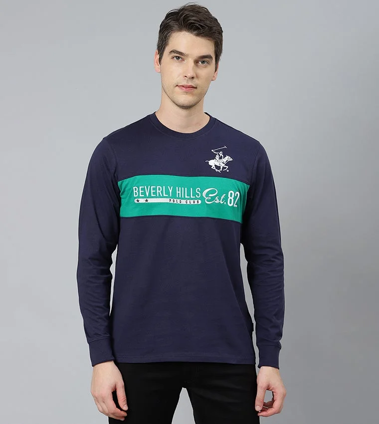 Beverly Hills Polo Club Navy Crew T-Shirt