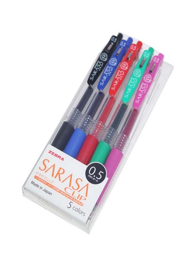 ZEBRA 5 Piece Gel Ink Pen Set Multicolour  - Image 1