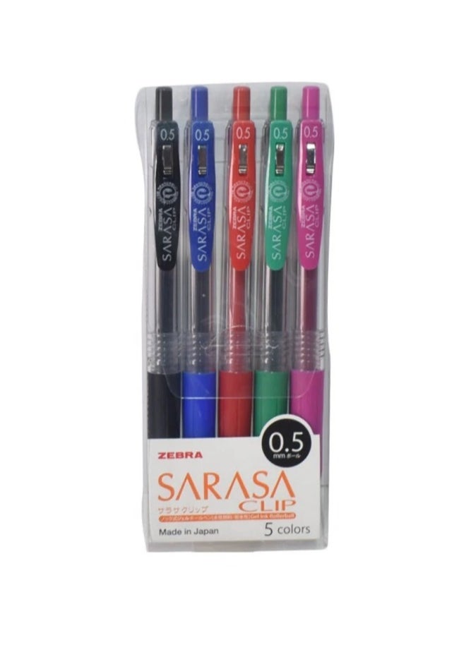 ZEBRA 5 Piece Gel Ink Pen Set Multicolour  - Image 2
