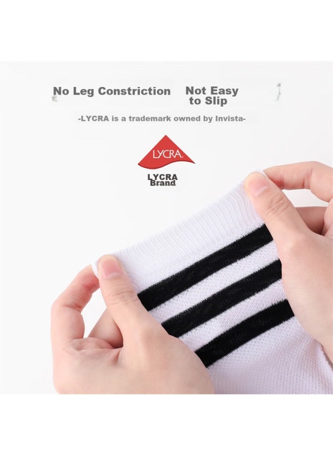 Bambi Children's Soccer Socks, Summer Thin Mesh, Student Sports Over-knee Long Cotton Socks, B0531, Size S - Image 5