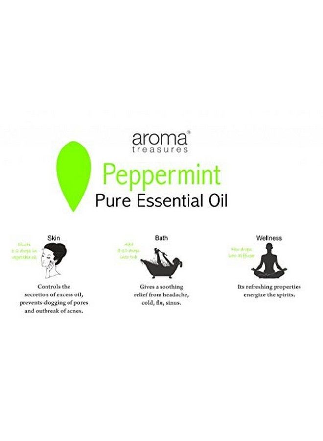 Aroma Treasures 100% Pure And Natural Peppermint Essential Oil 10Ml - Image 3