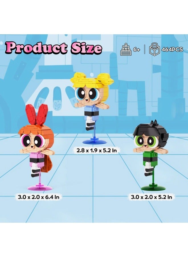 general The Powerpuff Girls Comedy Animation Children's Educational Assembling Toy Building Blocks The best gift for family and friends - Image 2