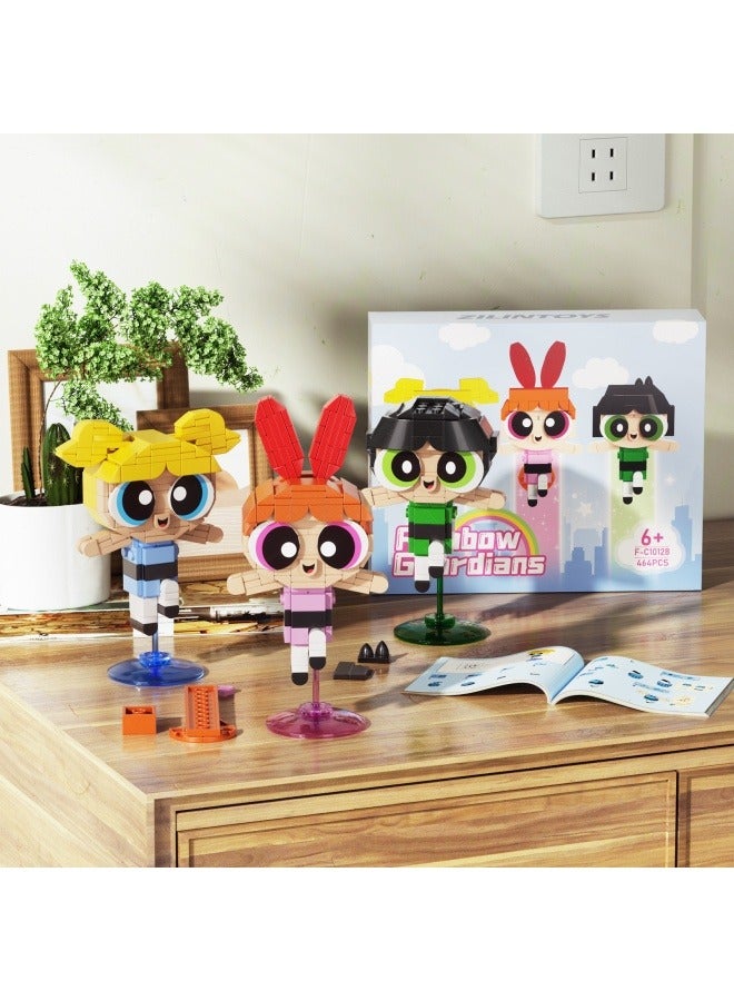 general The Powerpuff Girls Comedy Animation Children's Educational Assembling Toy Building Blocks The best gift for family and friends - Image 3