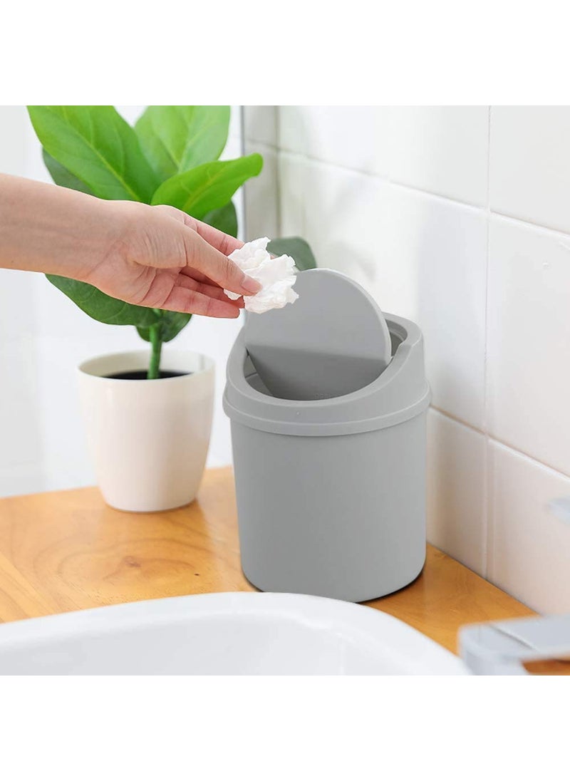 RAGYULA RAGYULA Plastic Waste Storage Garbage Mini Dustbin With Lid For Office Desk Organizer Dustbins Home Work Place Bedroom Kitchen Car Multicolor Pack of 1  - Image 4