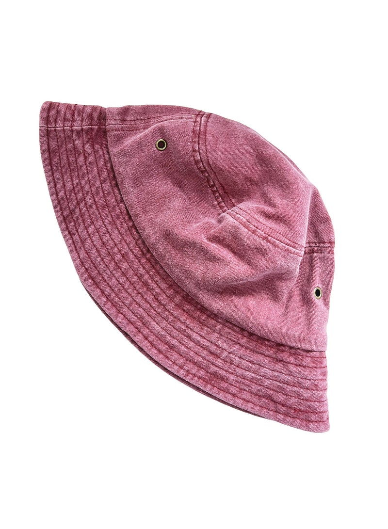 Generic Washed fisherman's hat Denim sun hat Outdoor sunscreen spray basin hat Fashion travel hat - Image 2