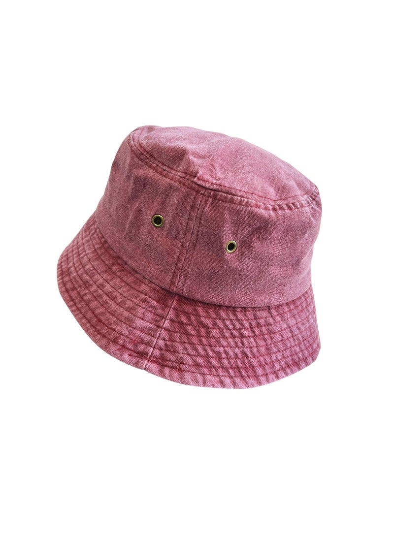 Generic Washed fisherman's hat Denim sun hat Outdoor sunscreen spray basin hat Fashion travel hat - Image 4