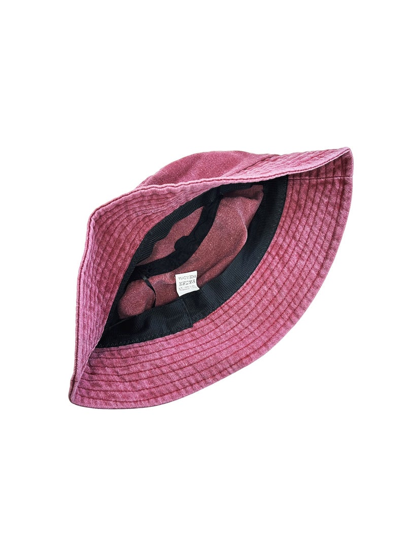 Generic Washed fisherman's hat Denim sun hat Outdoor sunscreen spray basin hat Fashion travel hat - Image 3