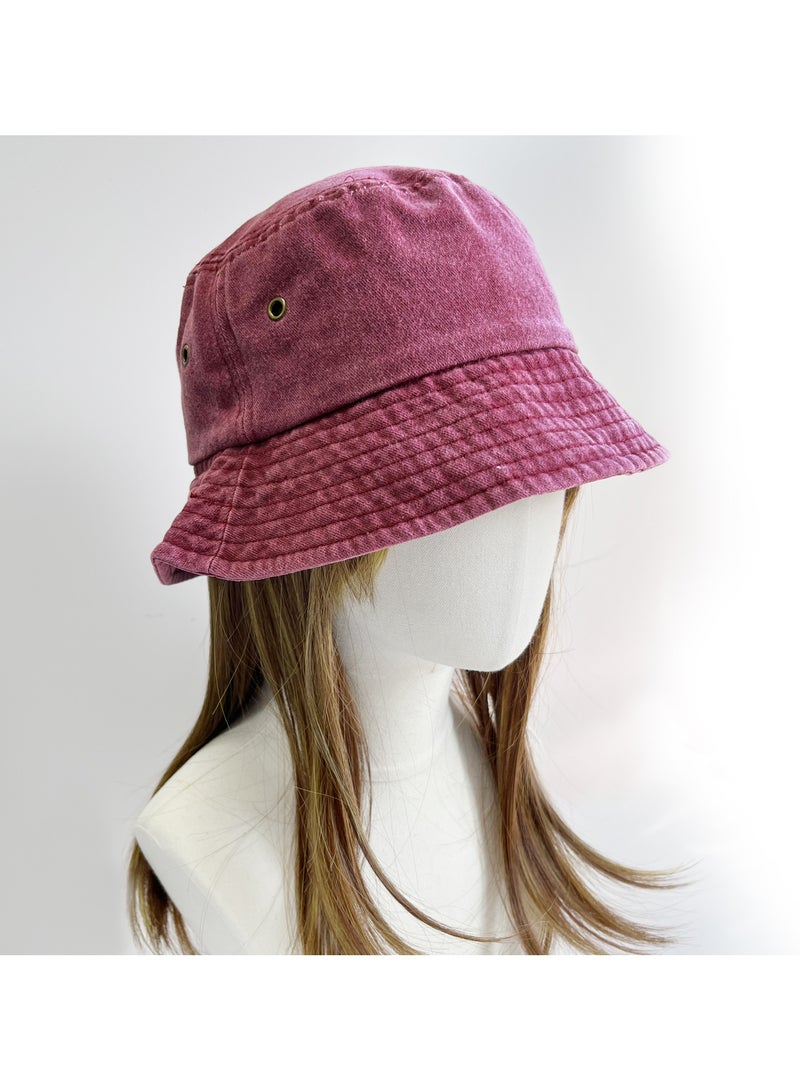 Generic Washed fisherman's hat Denim sun hat Outdoor sunscreen spray basin hat Fashion travel hat - Image 5