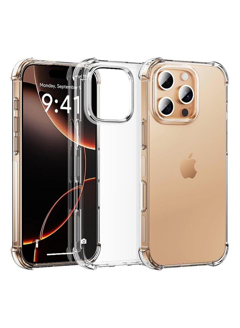 IPhone 16 Pro Max Case Clear Shockpoof Reinforced Corners Slim Fit Soft Flexible TPU Bumper Phone Case for iPhone 16 Pro Max Cover,Crystal Clear - Image 1