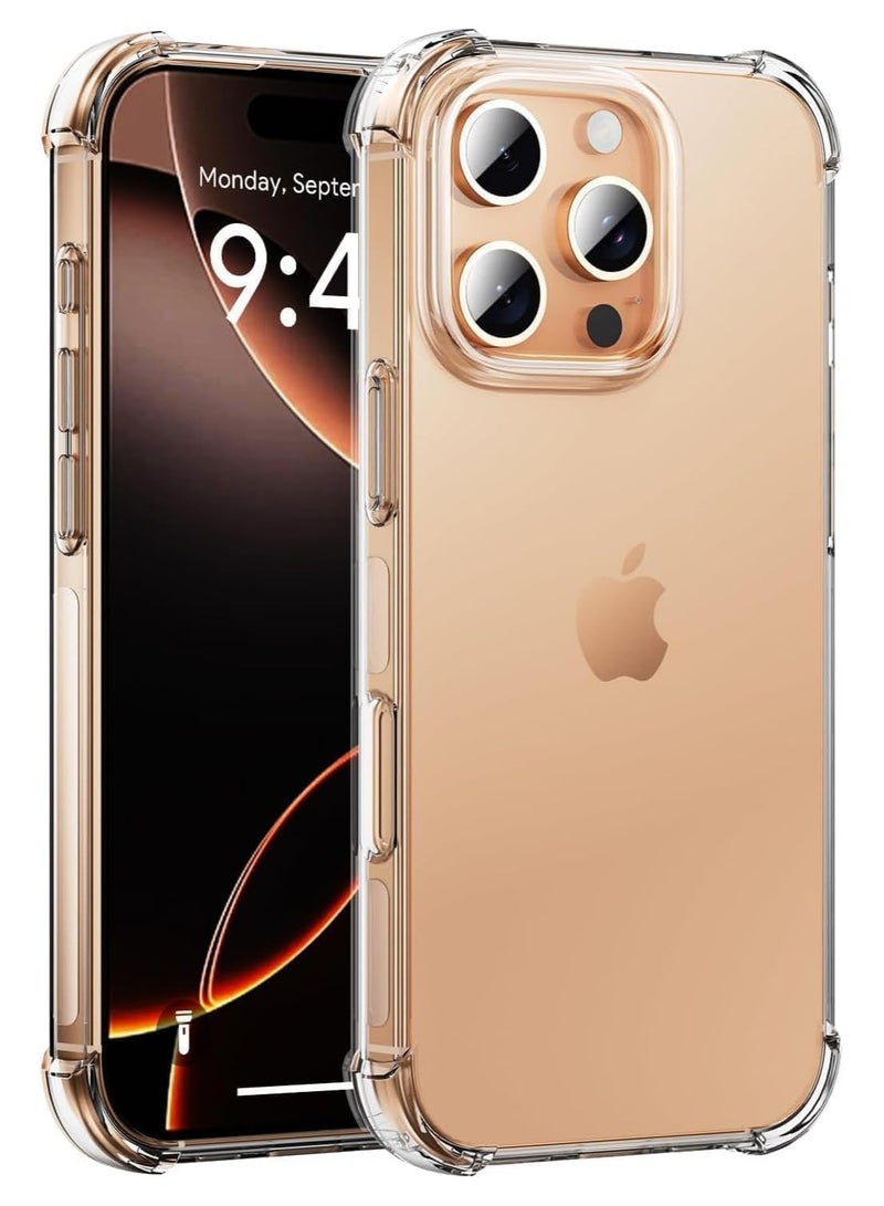 IPhone 16 Pro Max Case Clear Shockpoof Reinforced Corners Slim Fit Soft Flexible TPU Bumper Phone Case for iPhone 16 Pro Max Cover,Crystal Clear - Image 2