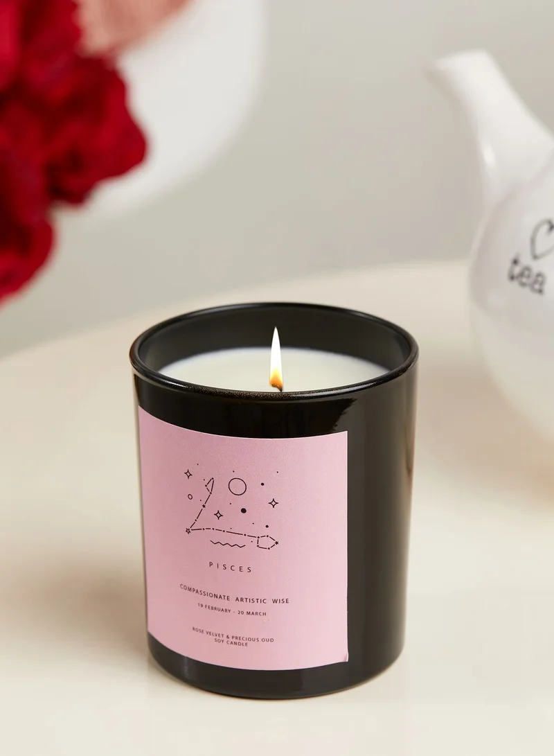 Flamingo Candles Pisces Rose Velvet & Precious Oud  Candle