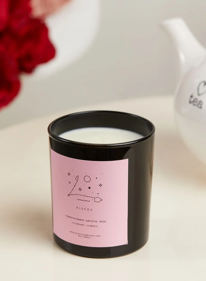 Flamingo Candles Pisces Rose Velvet & Precious Oud  Candle