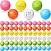 Jerify 72 Pcs Bulk Stress Balls for Adults Motivational Quotes Stress Balls Colorful Foam Ball Hand Exercise Small Therapy Fidget Relief Anxiety Toys for Coworkers Gifts Party FavorsFresh Colors - Image 4