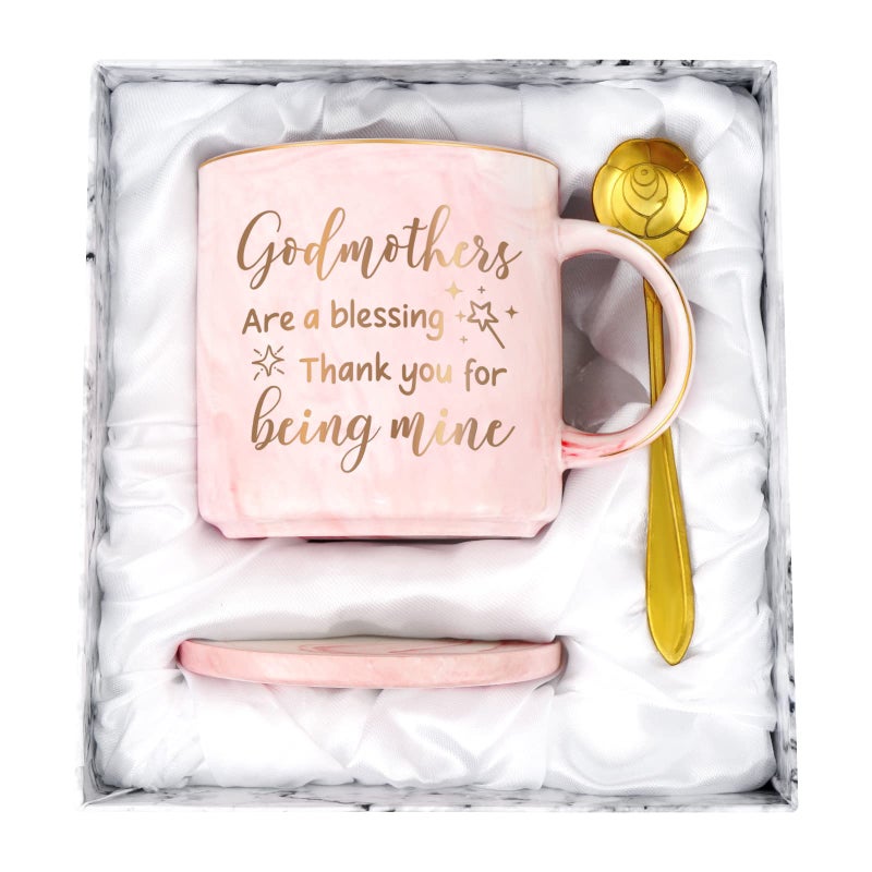 Maustic Godmother Gifts for Women Godmomther Proposal Gift Godmothers Are a Blessing Thank You for Being Mine God Mom Gift from Godchild Mothers Day Christmas Gifts 12 Oz