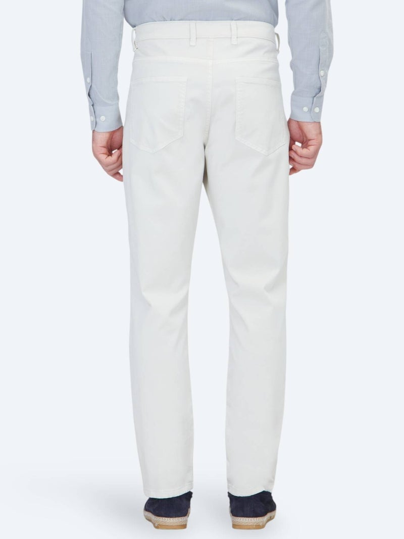 Kip Stone Weaving Slim Fit Sport Cotton Blended Trousers - Image 4