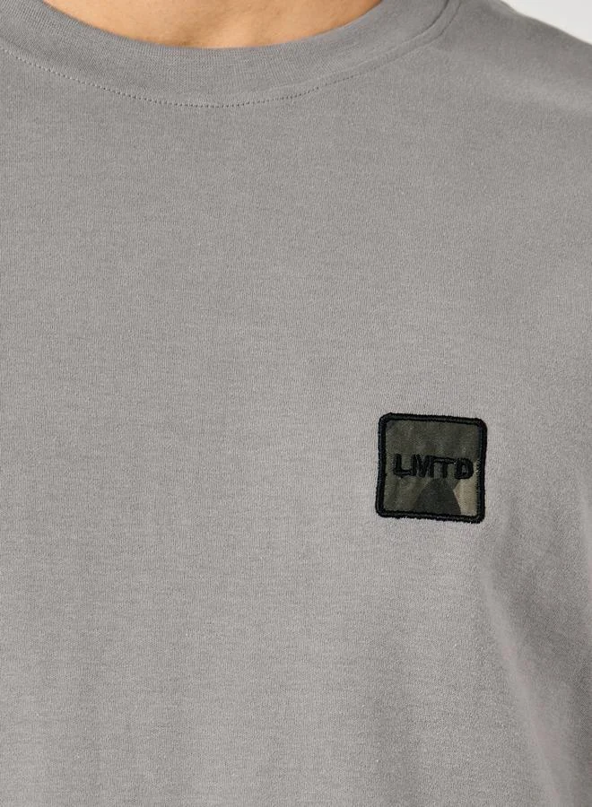 Styli Embroidered Chest Badge Regular Fit T-Shirt