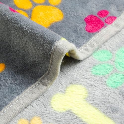 KUTKUT Luxurious Dog Blanket, Super Soft Warm Fluffy Microplush Flannel Pet Blanket for Small Medium - Image 5