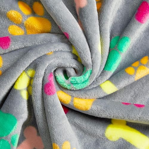 KUTKUT Luxurious Dog Blanket, Super Soft Warm Fluffy Microplush Flannel Pet Blanket for Small Medium - Image 2