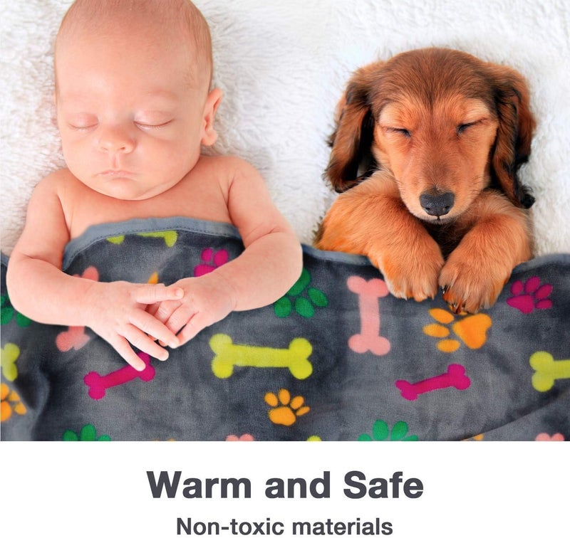 KUTKUT Luxurious Dog Blanket, Super Soft Warm Fluffy Microplush Flannel Pet Blanket for Small Medium - Image 3