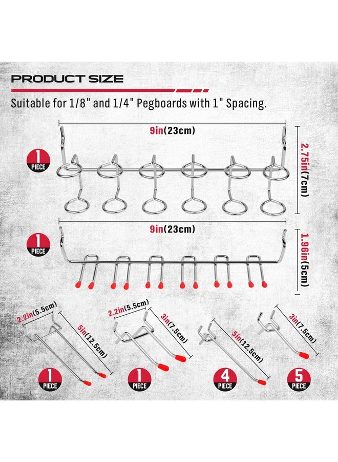 SEDY Ultimate 121-Piece Pegboard Hooks Set, Pegboard Accessories with Metal Hooks, Durable Peg Board Organizer Accessories, Pegboard Bins, Peg Board Tool Utility Hooks - Image 3
