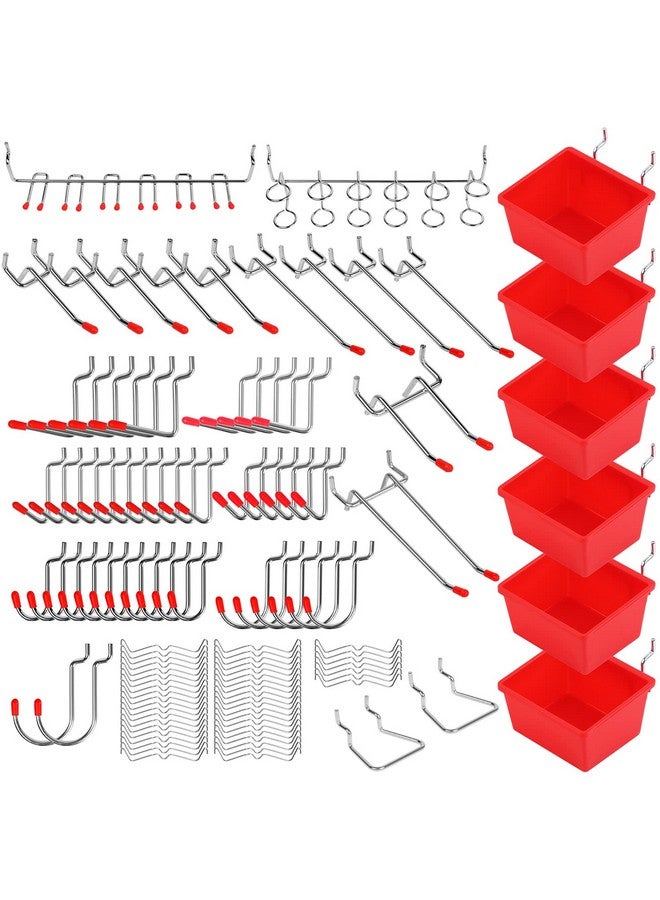 SEDY Ultimate 121-Piece Pegboard Hooks Set, Pegboard Accessories with Metal Hooks, Durable Peg Board Organizer Accessories, Pegboard Bins, Peg Board Tool Utility Hooks - Image 1