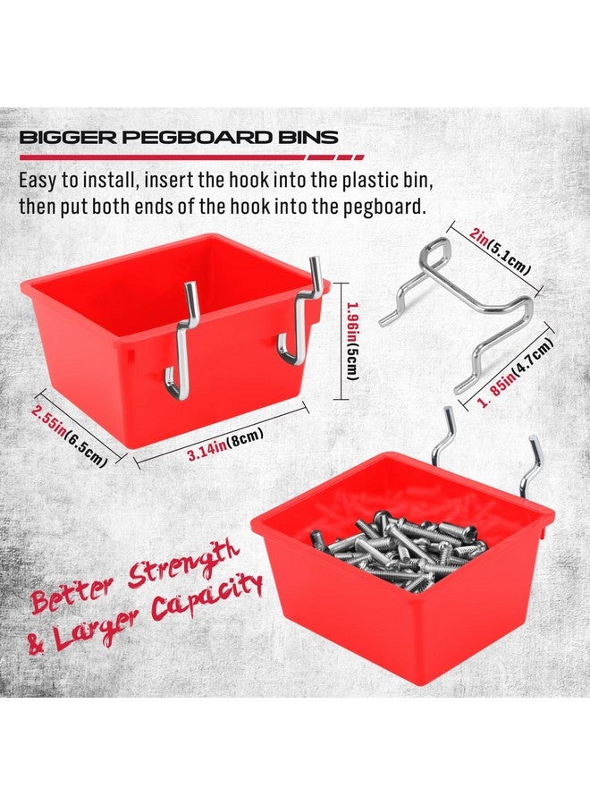 SEDY Ultimate 121-Piece Pegboard Hooks Set, Pegboard Accessories with Metal Hooks, Durable Peg Board Organizer Accessories, Pegboard Bins, Peg Board Tool Utility Hooks - Image 5