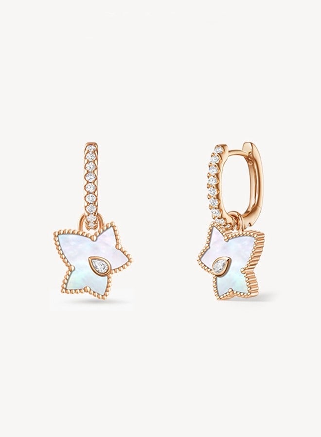 LOLA ROSE ​​Women's Lola Rose White Ivy Earrings - Delicate Ivy Leaf Design, Elegant Nature-Inspired Jewelry for Daily Wear & Special Occasions Like Weddings​​ - Image 1