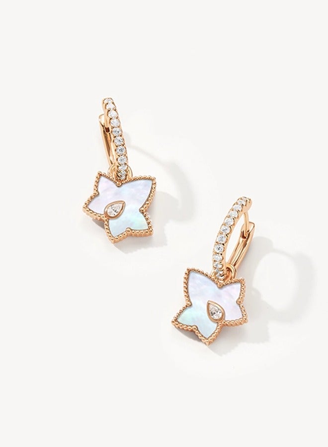 LOLA ROSE ​​Women's Lola Rose White Ivy Earrings - Delicate Ivy Leaf Design, Elegant Nature-Inspired Jewelry for Daily Wear & Special Occasions Like Weddings​​ - Image 2