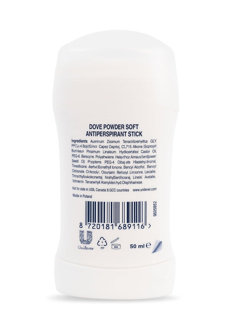 Dove Antiperspirants Stick Powder Soft 50 ml - Image 3