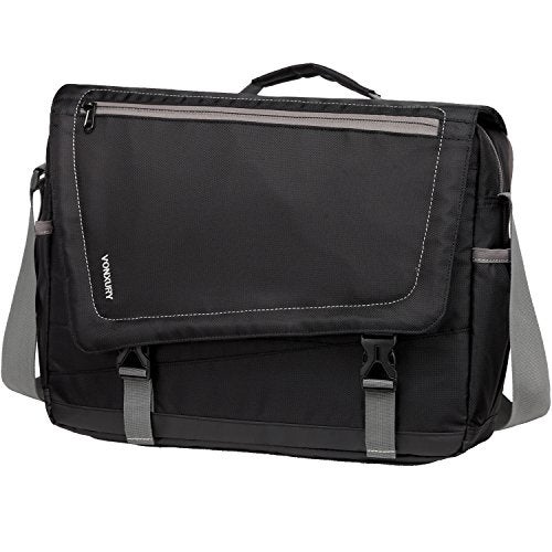 VX VONXURY Messenger Bag for Men, Lightweight Water Resistant 15.6 In Laptop Shoulder Bag Business Travelling Bags by Vonxury Black - Image 1