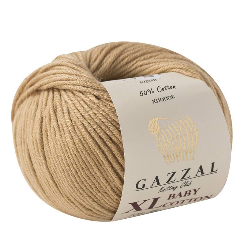 Gazzal Baby Cotton XL Baby Yarn (Beige -3424) - Image 1
