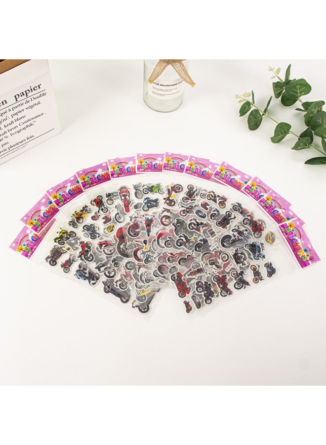 اكس اس ملصقات كرتونية مجسمة فقاعية، ملصقات مكافأة لرياض الأطفال، ملصقات لاصقة على شكل فراشات حب كرتونية، ملصقات مجسمة ثلاثية الأبعاد للأطفال - Image 1