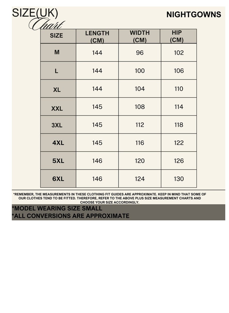 zecotex  Women's Long Cotton Nightgown (Dara'a) - 100% Natural Cotton with Royal Embroidery & Short Sleeves - Sky Blue. - Image 4