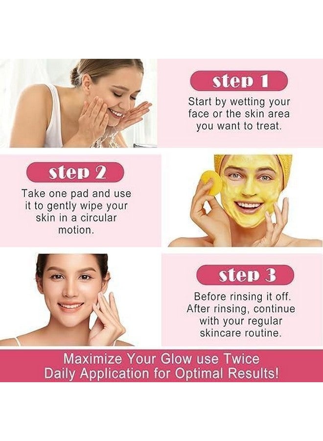 Hidak Kojic Acid Turmeric Cleansing Pads | Dark Spot Corrector & Skin Brightener for Face | Exfoliating Facial Pads for Hyperpigmentation & Acne Scars - 60 Count - Image 5