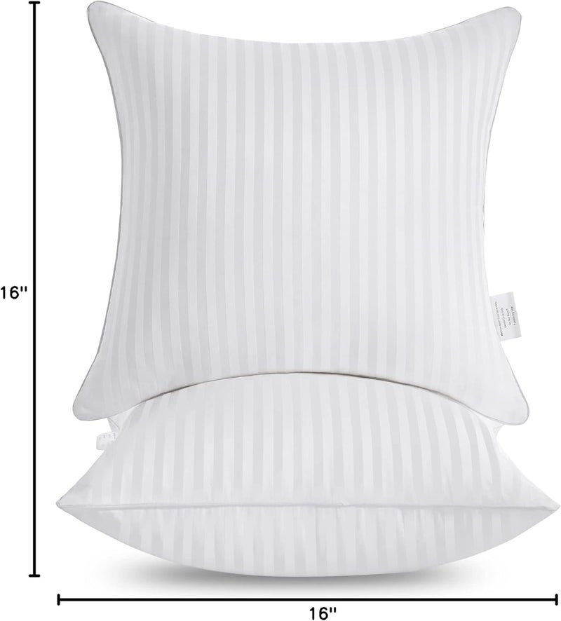 Nivasam Microfiber Cushion 16 inch x 16 inch Filler, Sofa Cushions, Durable Sofa Pillow for Home Decor (White) (Set of 2) - Image 5