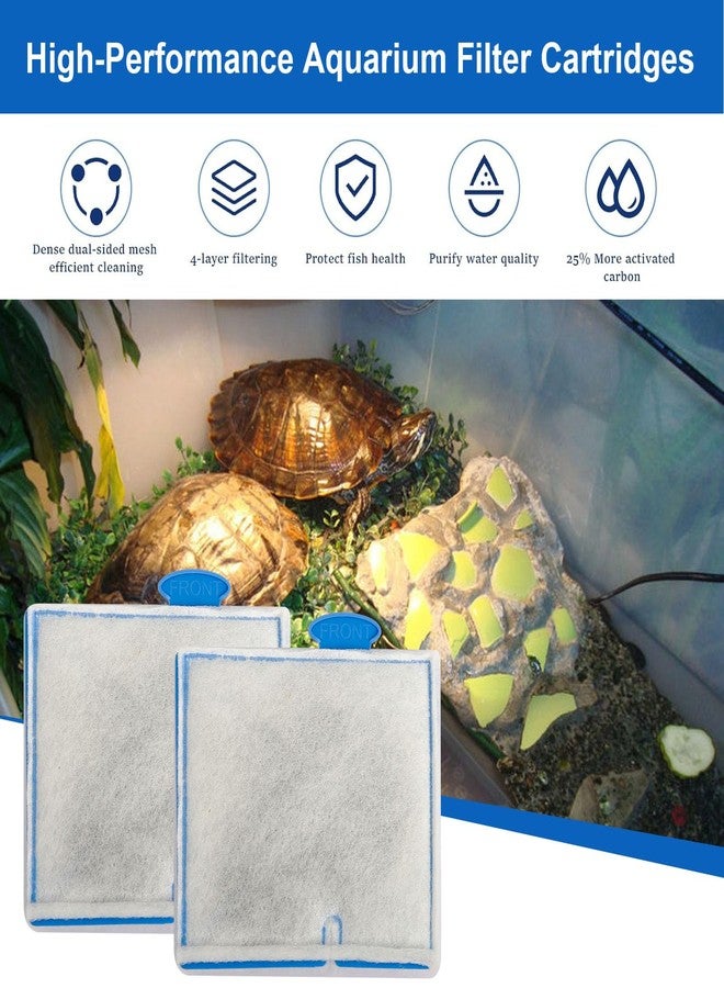 Batator Replacement Filter Carridges Medium for Zilla Turtle Filters, Turtle Tank Filter Cartridges for Zilla Aquatic Reptile Internal Filter Size 20 and Zillae Basking Platform Filter Size Small -6Pack 09830 - Image 5