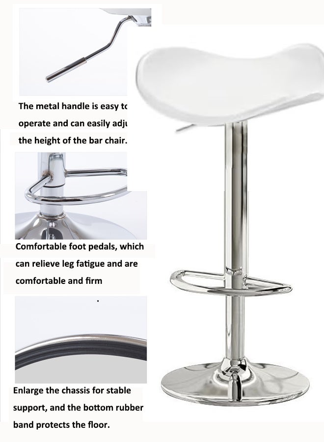 آيسيورا كرسي بار قابل للتعديل كرسي بار مع مسند ظهر كرسي بار قابل لتعديل الارتفاع كرسي بار دوار - Image 3