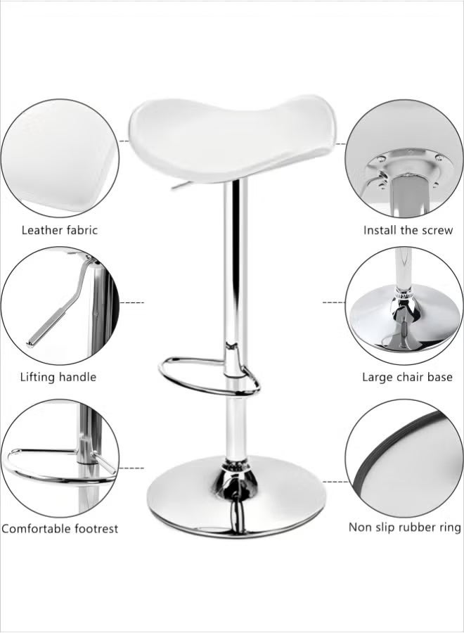 آيسيورا كرسي بار قابل للتعديل كرسي بار مع مسند ظهر كرسي بار قابل لتعديل الارتفاع كرسي بار دوار - Image 4