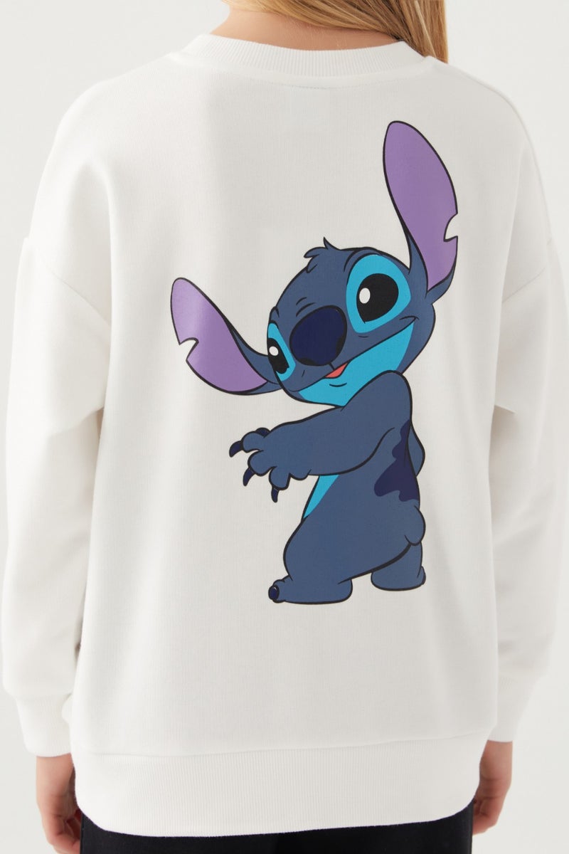 STITCH سويت شيرت للبنات بتصميم شكل  - Image 3