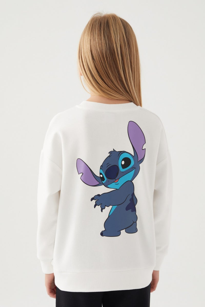STITCH سويت شيرت للبنات بتصميم شكل  - Image 4
