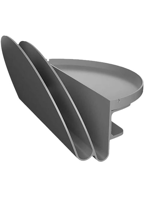 Deflecto Desk File Organizer Standing Desk Accessory Gray Thermoplastic Polymer 711e H x 12e W x 996e L