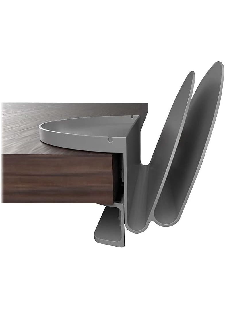 Deflecto Deflecto Desk File Organizer Standing Desk Accessory Gray Thermoplastic Polymer 711e H x 12e W x 996e L  - Image 5