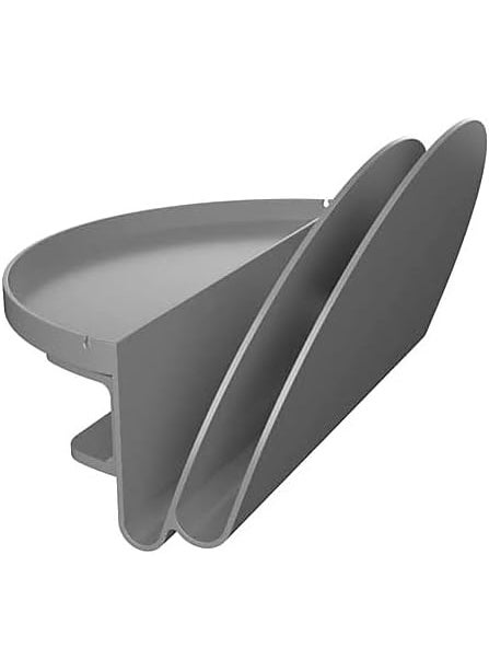 Deflecto Deflecto Desk File Organizer Standing Desk Accessory Gray Thermoplastic Polymer 711e H x 12e W x 996e L  - Image 3