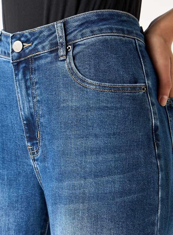 2Xtremz Mid-Rise Jeans with Button Closure - Image 4