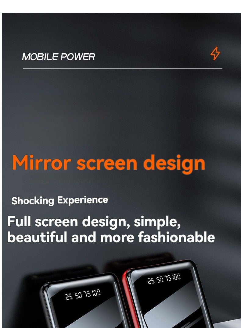 20000mA السلطة المحمولة ميني سليم كامل الشاشة المحمولة شحن سريع قدرة كبيرة الكنز ( الأزرق ) - Image 4