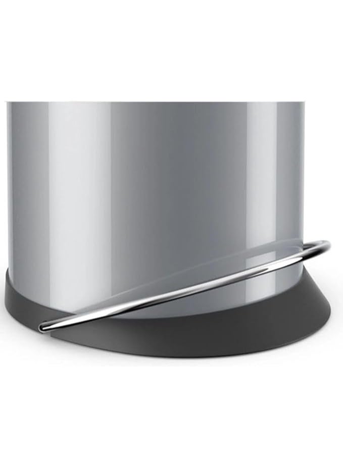 Hailo Harmony M Pedal Bin 12 Liters, Kitchen Bin with Lid, Soft-Close Trash Can for Food Waste, Office or Bathroom Use, Compact Waste Bin, Silver, Made in Germany – HLO-0515-020 - Image 2
