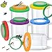 Coopay 6 Pieces Magnifying Insect Box Bug Viewer Critter Insect Cage Container Bug Catcher Cage Jar Collecting Kit for Children Kids Science Nature Exploration Tools - Image 2