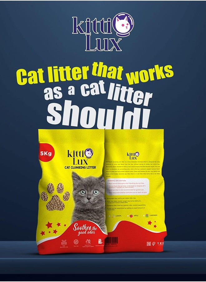 KITTILUX - Cat Clumbing Litter Unscented Brown 5kg - Image 1