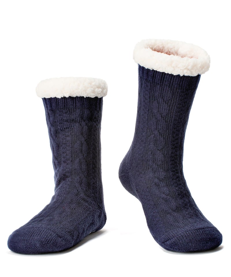 Cozylook Slipper Socks for Women Non Slip Fuzzy Thermal Cabin Socks Winter Warm Stocking Stuffers Size LXL - Image 1